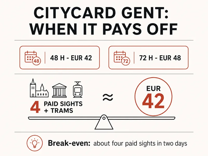 CityCard breaks even after 3 major sights
