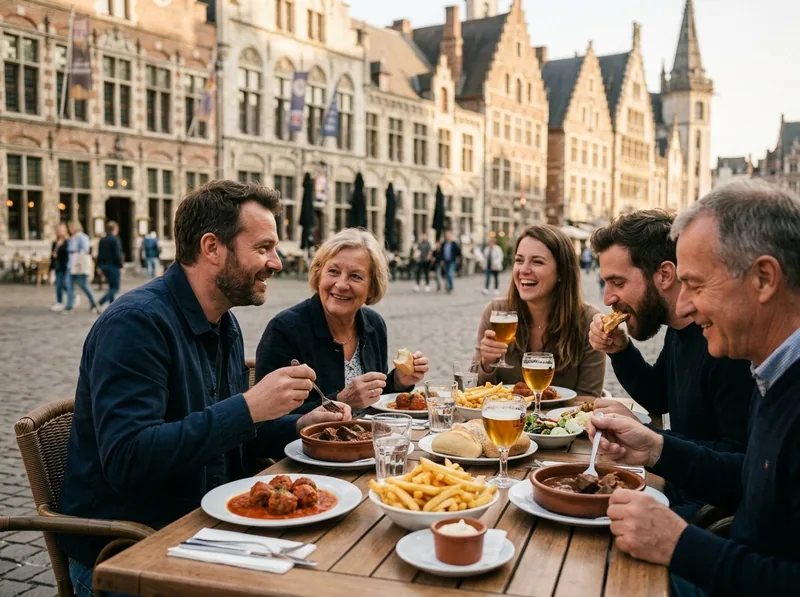 Ghent: Guided City Highlights Walking Tour with Light Meal